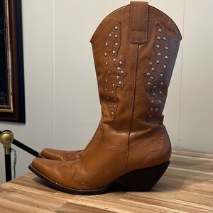 BCBGirls cowboy boots with studded embellishments